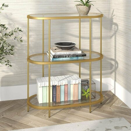 HENN & HART Leif Bookcase, Brass BK1057